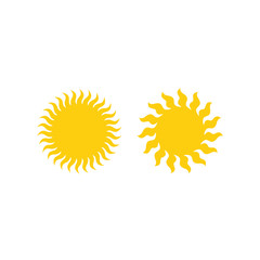 sun icon symbol Flat vector illustration for graphic and web design.