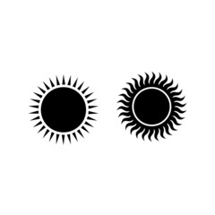 sun icon symbol Flat vector illustration for graphic and web design.