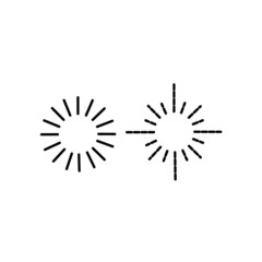 sun icon symbol Flat vector illustration for graphic and web design.