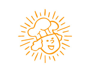 illustration vector graphic of restaurant chef logo icon mascot