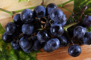 Grape on table