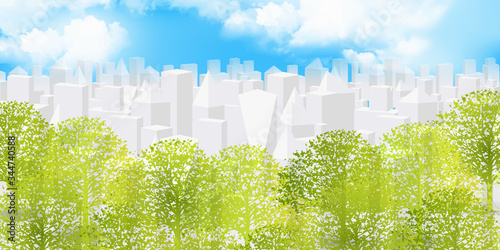 ビル 立体 建物 背景 Wall Mural Wallpaper Murals J Boy