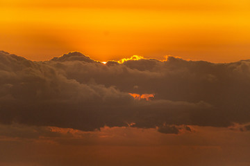 sunset in the mountains