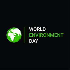 World environment day concept. 
World Environment day banner with green earth Vector Illustration 