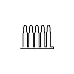 Bullet thin icon in trendy flat style isolated on white background. Symbol for your web site design, logo, app, UI. Vector illustration, EPS