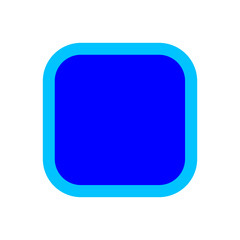 button square shape blue for buttons games play isolated on white, blue modern buttons square simple, square button blue flat style icon sign for applications, buttons square for website or app symbol