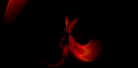 Beauty red and black surrel floral background for presentation, fractal beauty artistic futuristic cover design