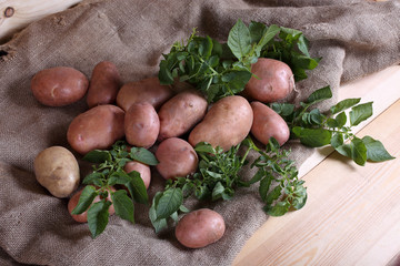 Pink potatoes