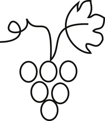 grapes fruit icon vector illustration,VERY SIMPLE