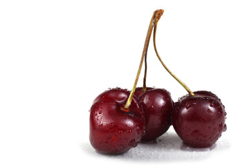 Cherry isolated on white background