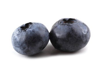 Blueberries isolated on white background