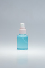 Spray alcohol hand washing. medical preventative for Covid-19 Virus