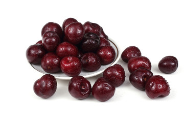 Cherry isolated on white background