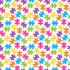 Rainbow Colors Seamless Pattern - Colorful and bright repeating pattern design