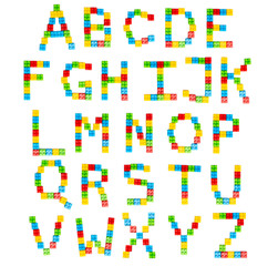 Bright alphabet for kids design