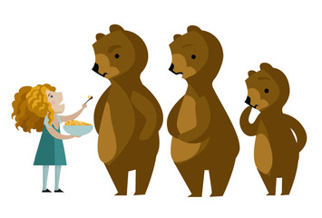 goldilocks and the three bears tale - 344753739
