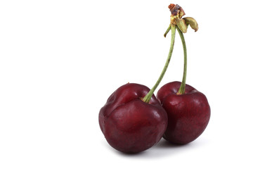 Cherry isolated on white background