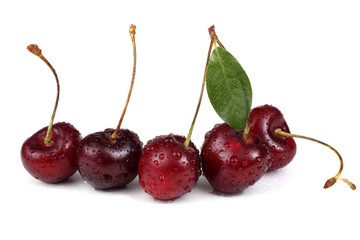 Cherry isolated on white background