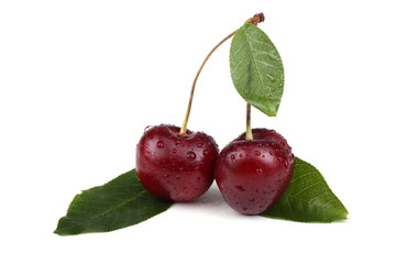 Cherry isolated on white background