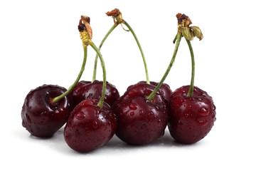Cherry isolated on white background
