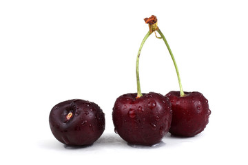 Cherry isolated on white background