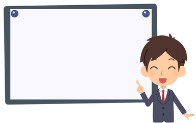会社員　ボード　フレーム