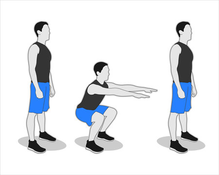 Squat Exercise Images Browse 394 Stock Photos Vectors and Video Adobe Stock