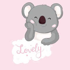 Cute Koala - Vector