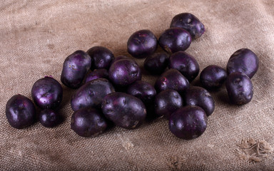 Potatoes on bagging