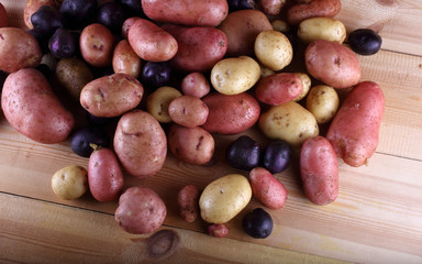 Different color potatoes