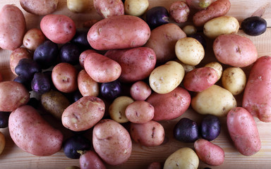 Different color potatoes