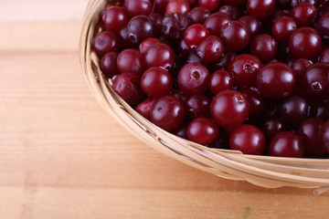 Cranberry on table