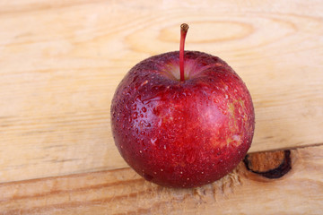 Apples on table