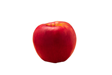 fresh red apple isolate on white background with clipping path