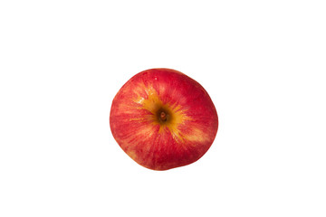 fresh red apple isolate on white background with clipping path