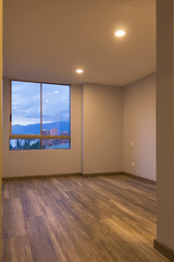 empty room with window and wall