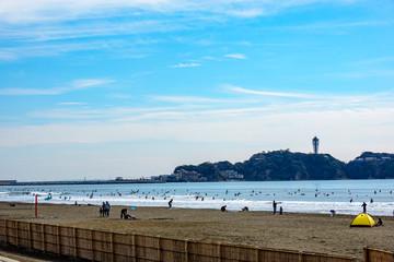 Fototapeta premium 【神奈川県 江ノ島】湘南の海風景
