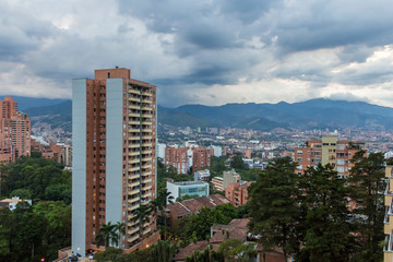 Fototapeta na wymiar downtown medellin colombia