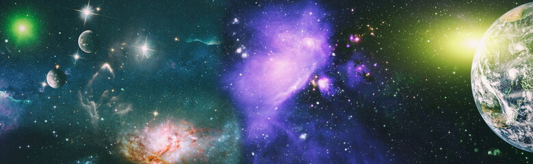 Space background with nebulas and stars. This image elements furnished by NASA