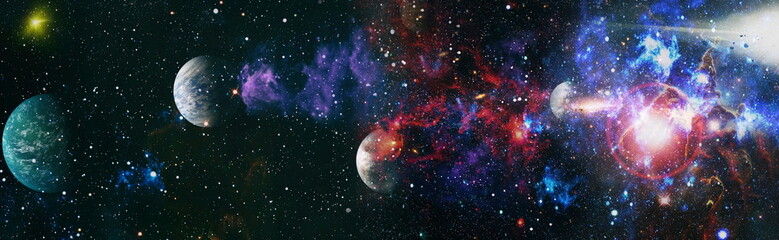Space background with nebulas and stars. This image elements furnished by NASA