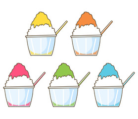 かき氷 5色セット