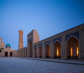 Fototapeta na wymiar Ancient complex of buildings at the city of Bukhara in Uzbekistan