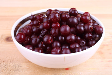 Lingonberry on table