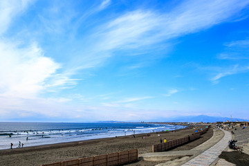 【神奈川県 江ノ島】湘南の海風景