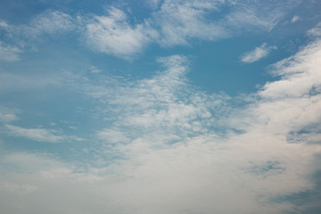 Naklejka na ściany i meble Natural sky beautiful blue and white texture background