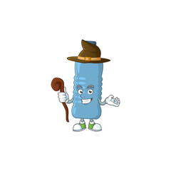 Cute and sneaky Witch mineral bottle cartoon design style