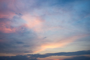 Beautiful light from the nature at sunset every day.