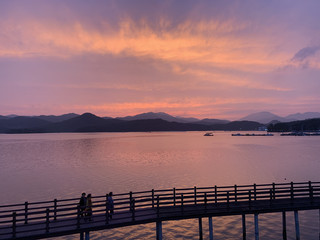 Obraz premium 노을 고성