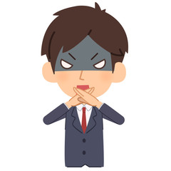 怒りながらダメ出しをする会社員