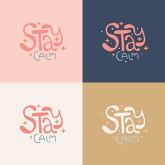 stay calm covid-19 lettering, coronavirus